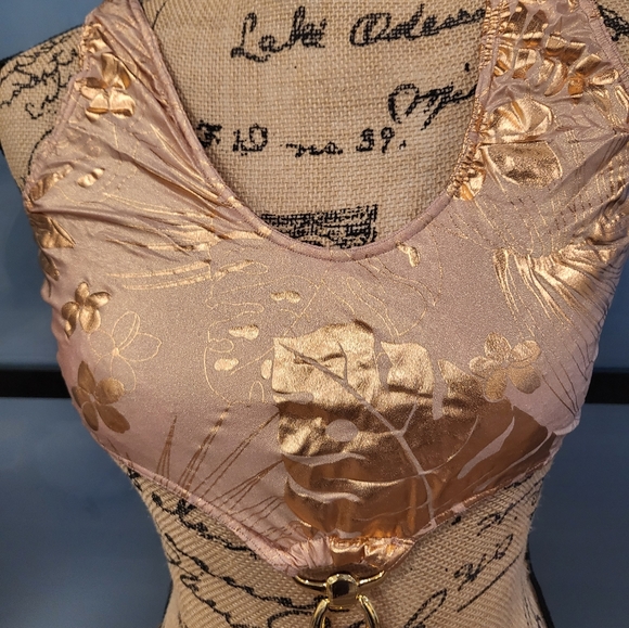 🩱Boutique Women's Rose Gold Monokini high cut sexy one-piece swimsuit - Picture 14 of 14